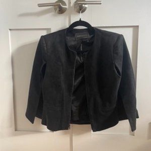 BCBG Max Azria Suede Cape Blazer